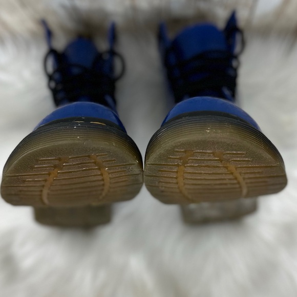 Dr. Martens Patent Leather 1460 Colbalt Blue Boots [S3121] - Picture 7 of 10